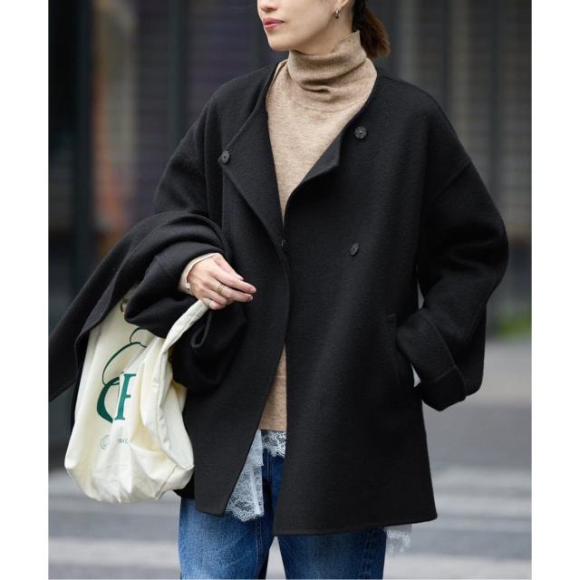 APPAREL]/ディオラート/襟付き・サイドライン ジップパーカー [ GOTH