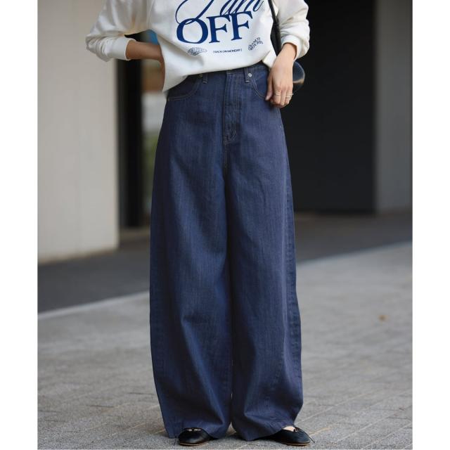 スローブ イエナ（SLOBE IENA）/《4サイズ展開》LE DENIM PEG カーブワイドデニム