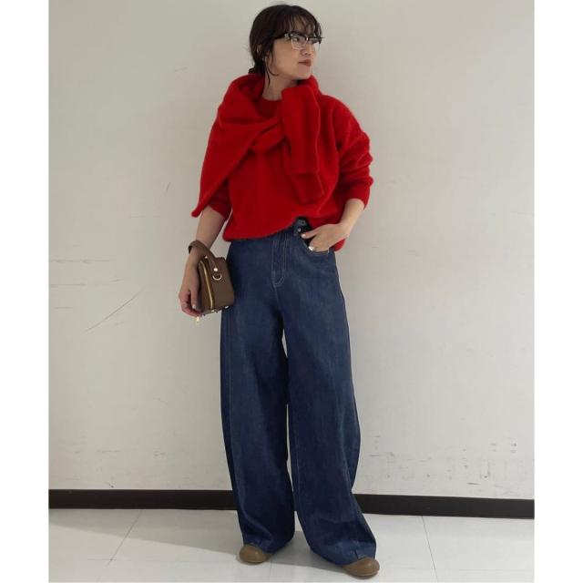 スローブ イエナ（SLOBE IENA）/《4サイズ展開》LE DENIM PEG カーブワイドデニム
