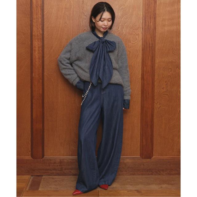 スローブ イエナ（SLOBE IENA）/《4サイズ展開》LE DENIM PEG カーブワイドデニム