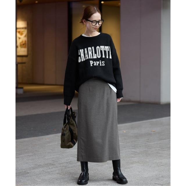 スローブ イエナ（SLOBE IENA）/《吸湿発熱/3サイズ展開》ウールミックスイージースカート