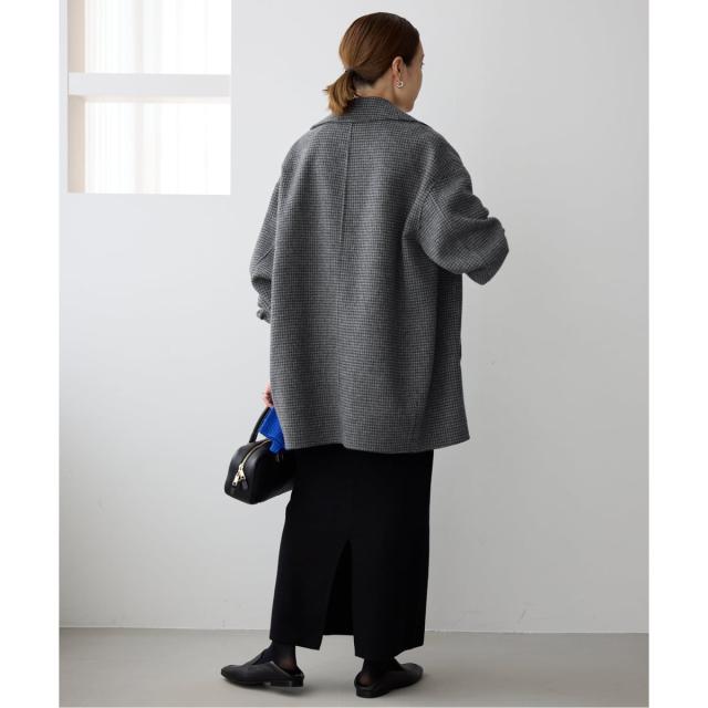 スローブ イエナ（SLOBE IENA）/souple wool ダブルフェイスミドル