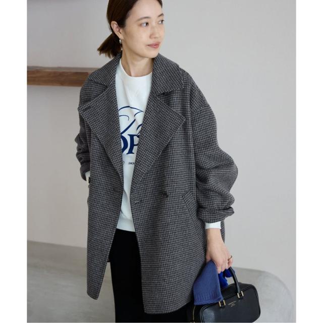 スローブ イエナ（SLOBE IENA）/souple wool ダブルフェイスミドル