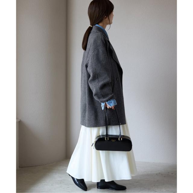 スローブ イエナ（SLOBE IENA）/souple wool ダブルフェイスミドル