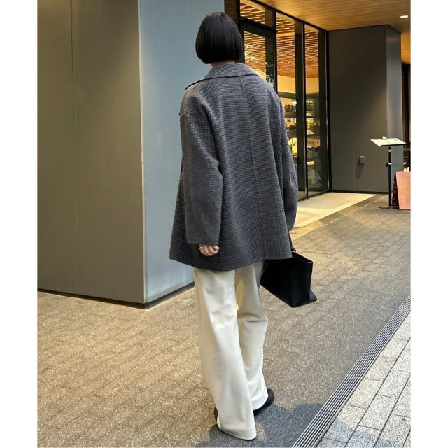 スローブ イエナ（SLOBE IENA）/souple wool ダブルフェイスミドル