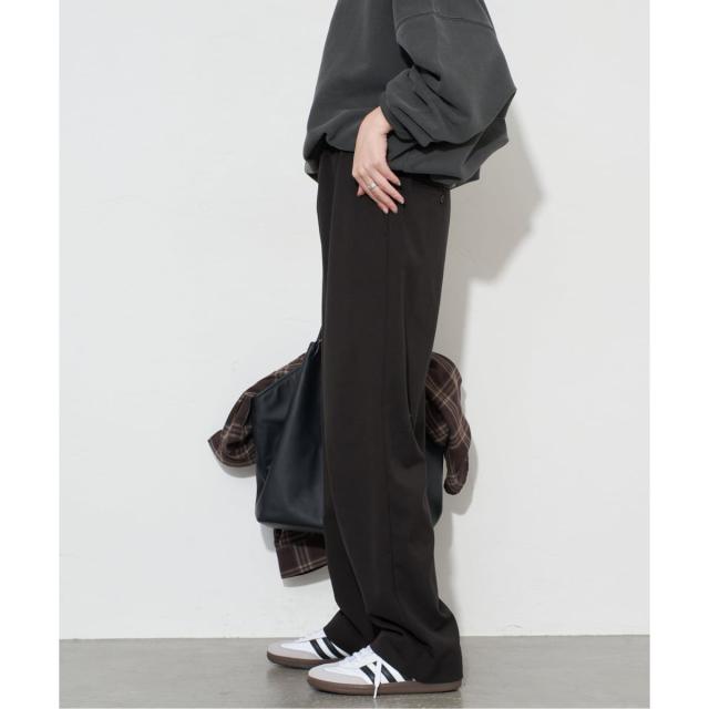 スローブ イエナ（SLOBE IENA）/《吸湿発熱/WEBのみ4サイズ展開》ウールミックスドロストスラックス