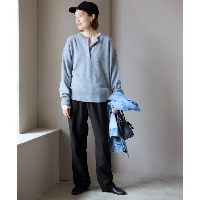 スローブ イエナ（SLOBE IENA）/《吸湿発熱/WEBのみ4サイズ展開》ウールミックスドロストスラックス