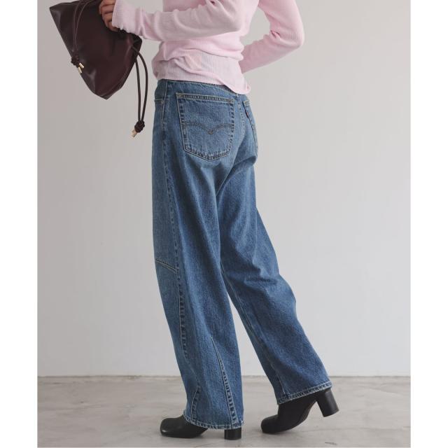 SLOBEイエナ　リーバイス別注BAGGYDADBARRELLEG 23サイズ Levi's/リーバイス SLOBE別注 BAGGY DAD BARREL デニムパンツ