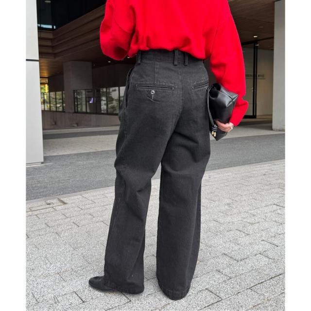 スローブ イエナ（SLOBE IENA）/《4サイズ展開》LEDENIM BLUR TUCK TROUSERデニム