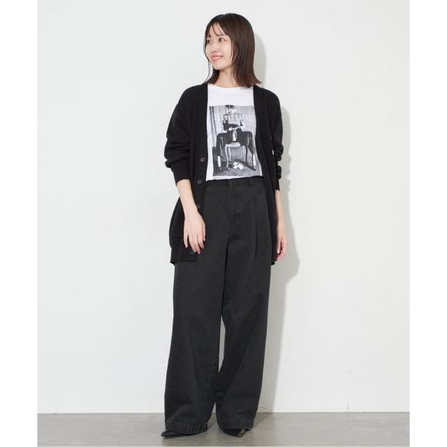 スローブ イエナ（SLOBE IENA）/《4サイズ展開》LEDENIM BLUR TUCK TROUSERデニム