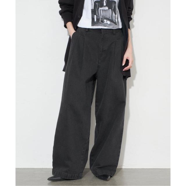 スローブ イエナ（SLOBE IENA）/《4サイズ展開》LEDENIM BLUR TUCK TROUSERデニム