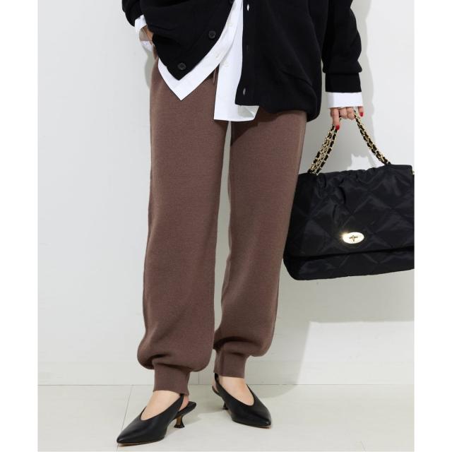 スローブ イエナ（SLOBE IENA）/《セットアップ対応可》ウォッシャブルスムース ジョガーパンツ