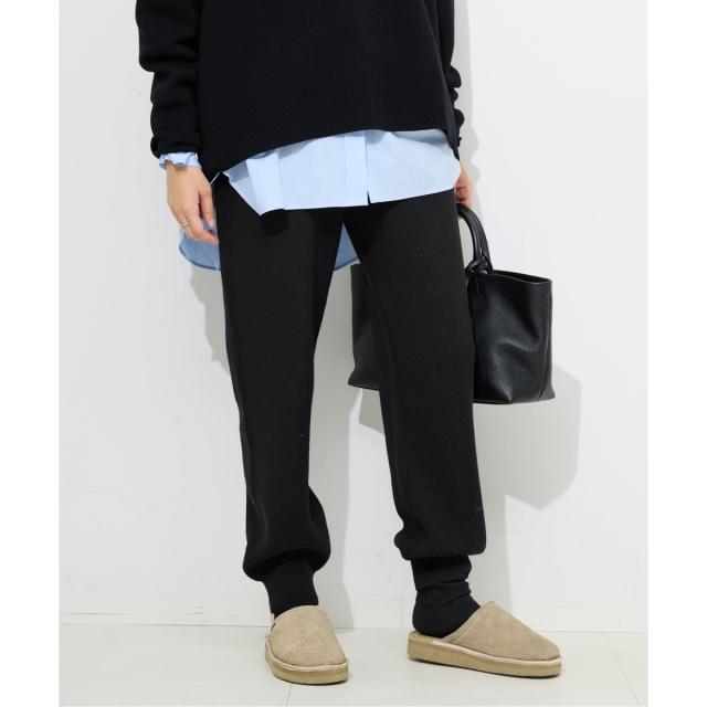 スローブ イエナ（SLOBE IENA）/《セットアップ対応可》ウォッシャブルスムース ジョガーパンツ