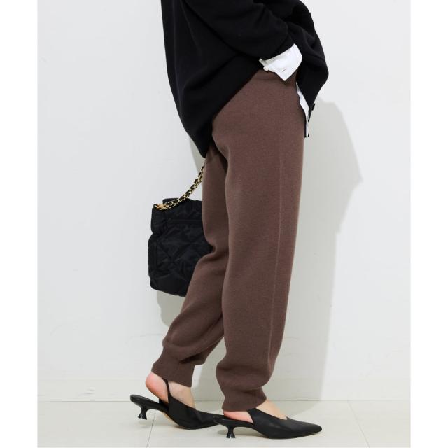 スローブ イエナ（SLOBE IENA）/《セットアップ対応可》ウォッシャブルスムース ジョガーパンツ