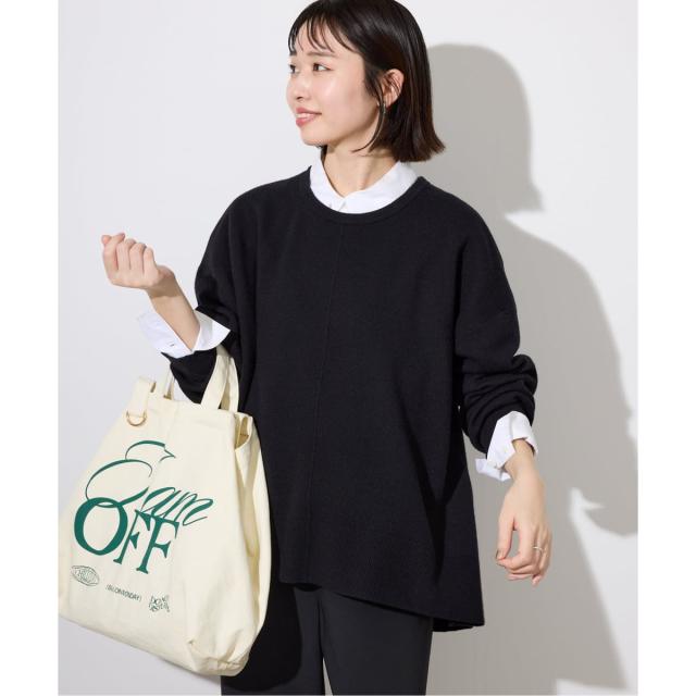 スローブ イエナ（SLOBE IENA）/《セットアップ対応可/追加》ウォッシャブルスムース クルーネックプルオーバー