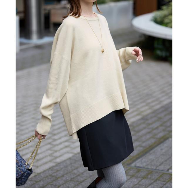 スローブ イエナ（SLOBE IENA）/《セットアップ対応可/追加》ウォッシャブルスムース クルーネックプルオーバー