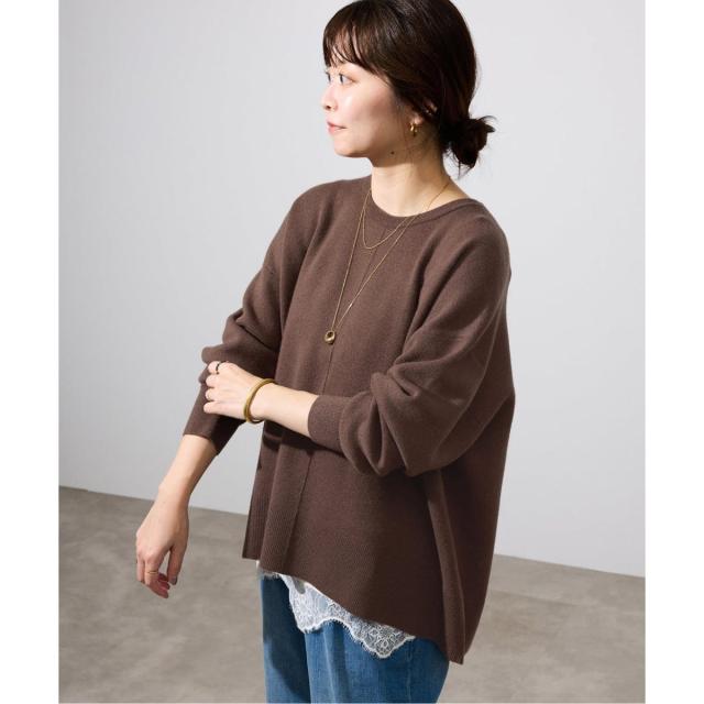 スローブ イエナ（SLOBE IENA）/《セットアップ対応可/追加》ウォッシャブルスムース クルーネックプルオーバー