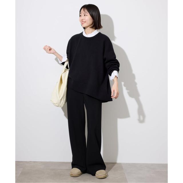 スローブ イエナ（SLOBE IENA）/《セットアップ対応可/追加》ウォッシャブルスムース クルーネックプルオーバー