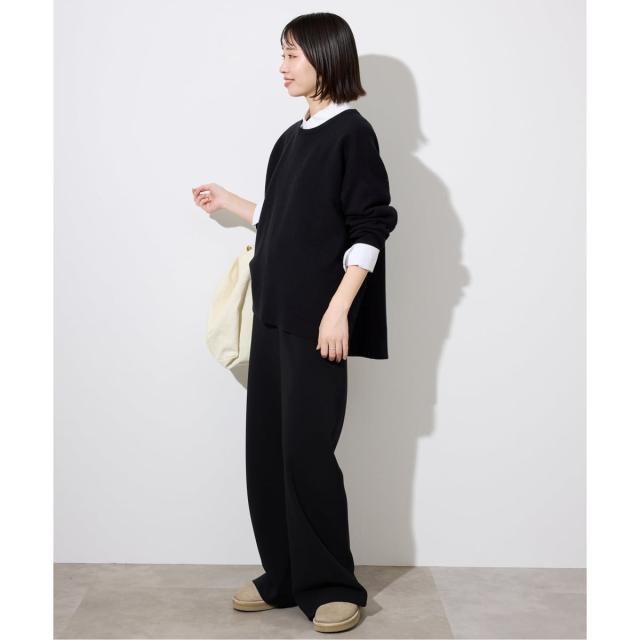 スローブ イエナ（SLOBE IENA）/《セットアップ対応可/追加》ウォッシャブルスムース クルーネックプルオーバー