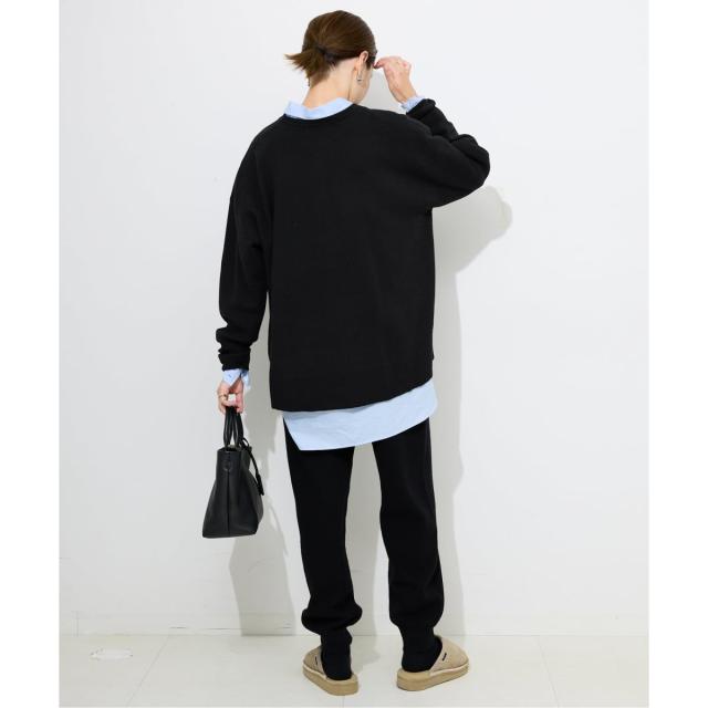 スローブ イエナ（SLOBE IENA）/《セットアップ対応可/追加》ウォッシャブルスムース クルーネックプルオーバー