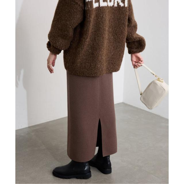 スローブ イエナ（SLOBE IENA）/《セットアップ対応可/追加》ウォッシャブルスムースニットスカート