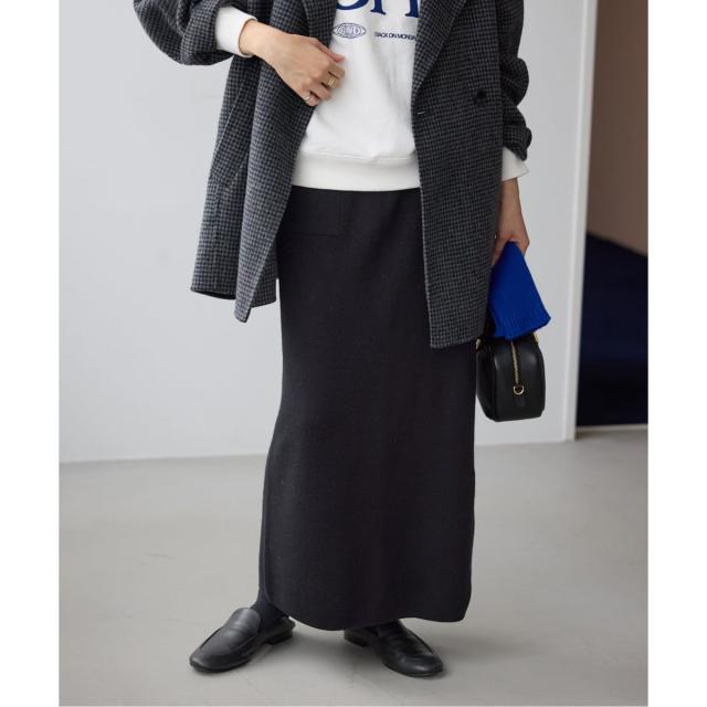 スローブ イエナ（SLOBE IENA）/《セットアップ対応可/追加》ウォッシャブルスムースニットスカート