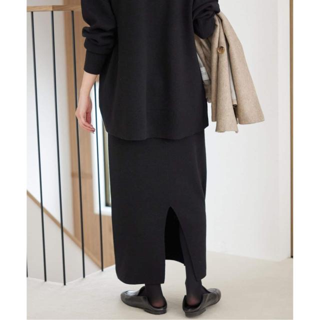 スローブ イエナ（SLOBE IENA）/《セットアップ対応可/追加》ウォッシャブルスムースニットスカート