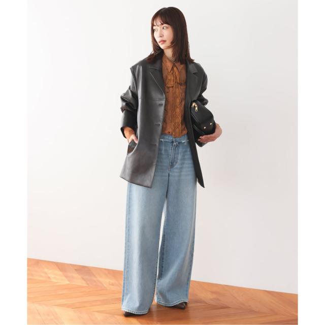 スローブ イエナ（SLOBE IENA）/レースボウタイブラウス