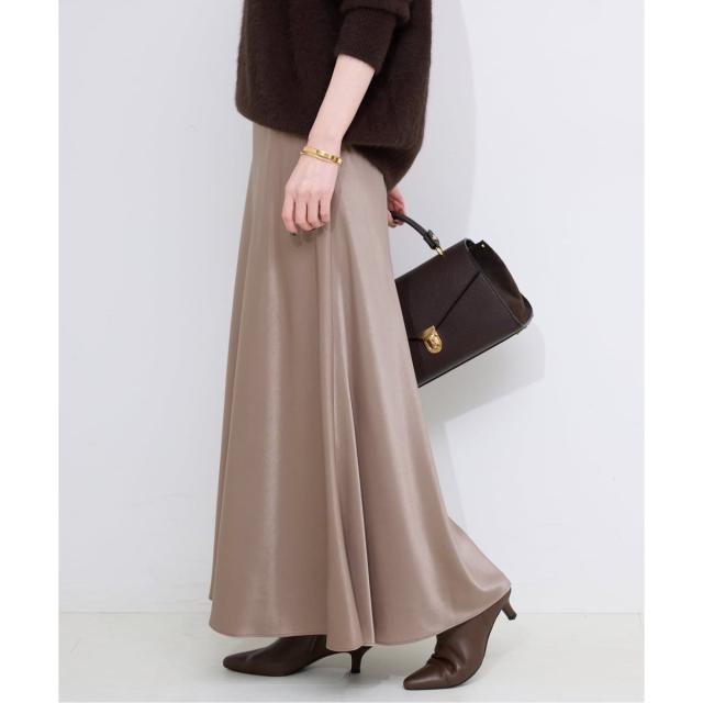 スローブ イエナ（SLOBE IENA）/《WEB限定カラー有り/追加》グロッシーサテンフレアスカート