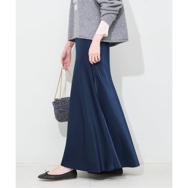 スローブ イエナ（SLOBE IENA）/《WEB限定カラー有り/追加》グロッシーサテンフレアスカート