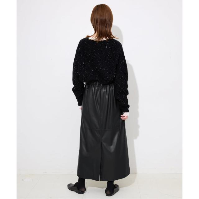 スローブ イエナ（SLOBE IENA）/《追加》フェイクレザーフレアスカート