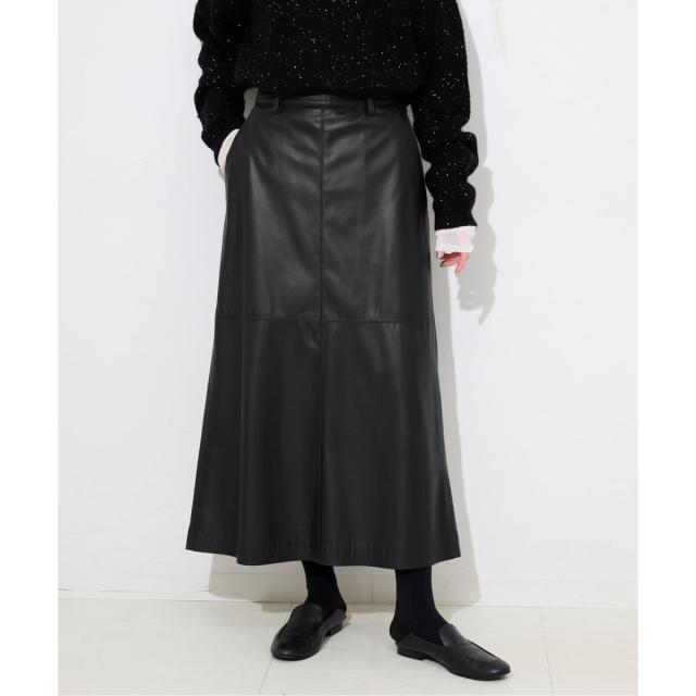スローブ イエナ（SLOBE IENA）/《追加》フェイクレザーフレアスカート
