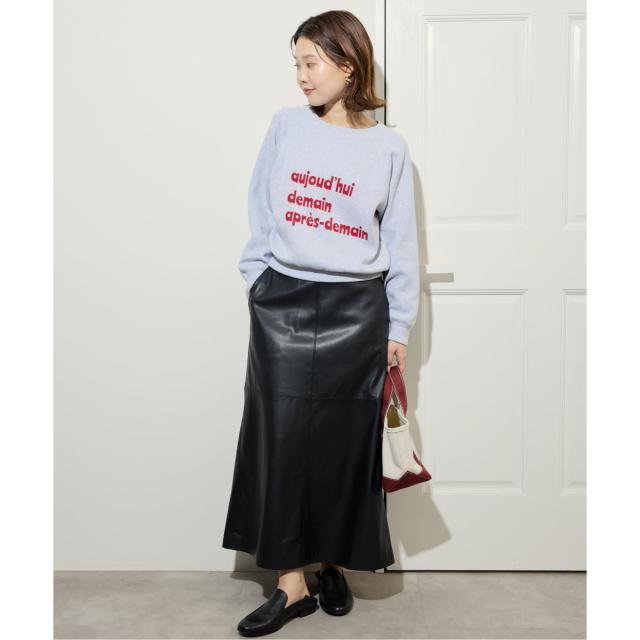 スローブ イエナ（SLOBE IENA）/《追加》フェイクレザーフレアスカート