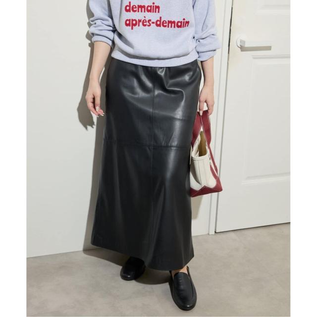 スローブ イエナ（SLOBE IENA）/《追加》フェイクレザーフレアスカート