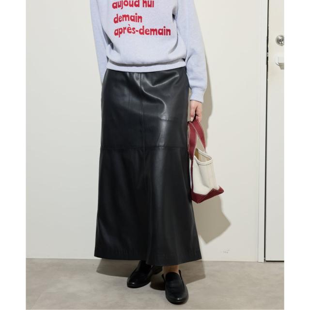 スローブ イエナ（SLOBE IENA）/《追加》フェイクレザーフレアスカート