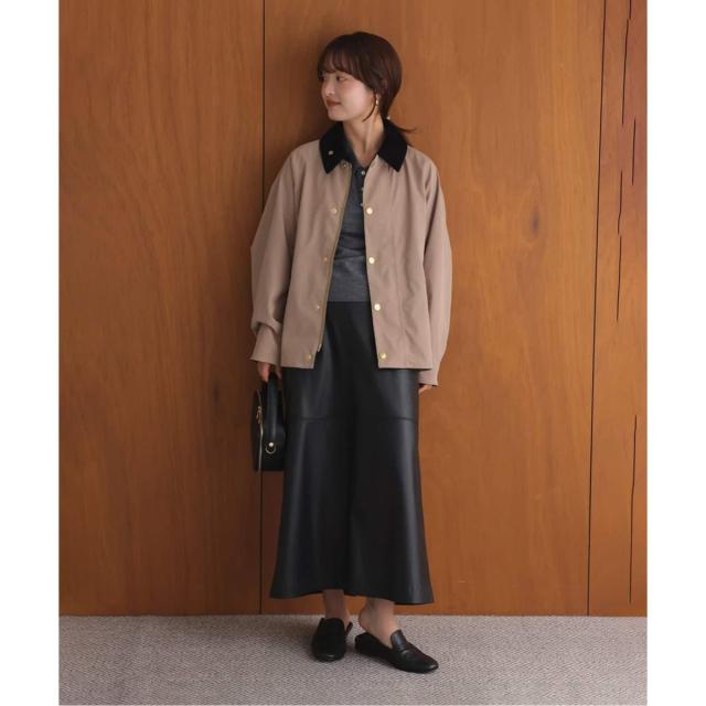 スローブ イエナ（SLOBE IENA）/《追加》フェイクレザーフレアスカート