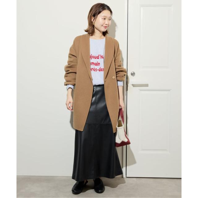 スローブ イエナ（SLOBE IENA）/《追加》フェイクレザーフレアスカート