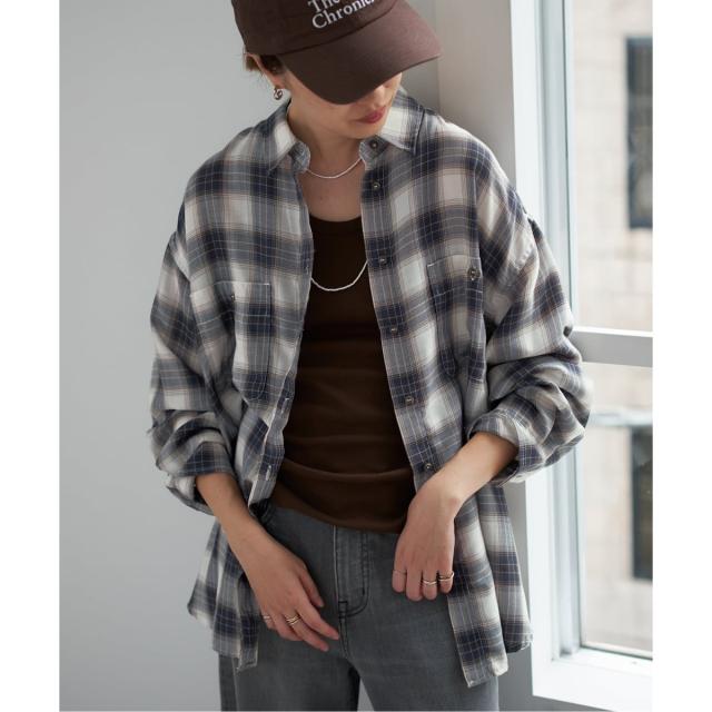 スローブ イエナ（SLOBE IENA）/《追加》ビエラチェックルーズシャツ