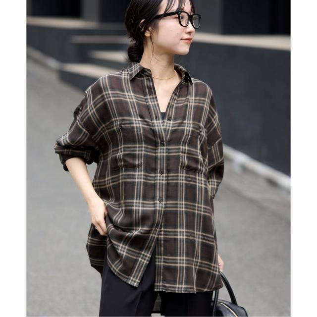 スローブ イエナ（SLOBE IENA）/《追加》ビエラチェックルーズシャツ