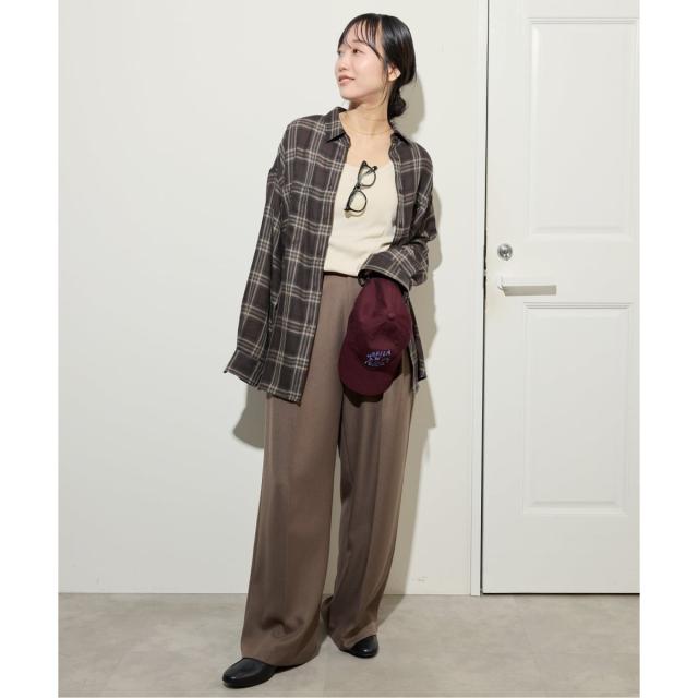 スローブ イエナ（SLOBE IENA）/《追加》ビエラチェックルーズシャツ