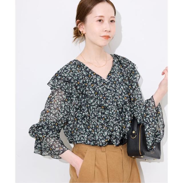 スローブ イエナ（SLOBE IENA）/フリルフリルブラウス