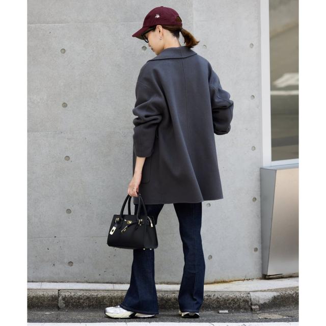 スローブ イエナ（SLOBE IENA）/《WEB限定/追加》SUPER140 ダブルフェイスベルテッドコート