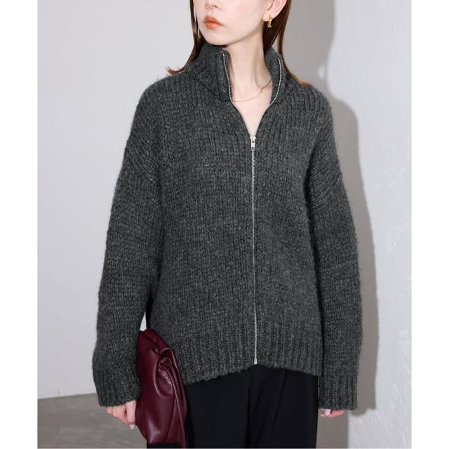 スローブ イエナ（SLOBE IENA）/TRICOTS JEAN MARC SLOBE別注 ジップカーディガン PRESTON