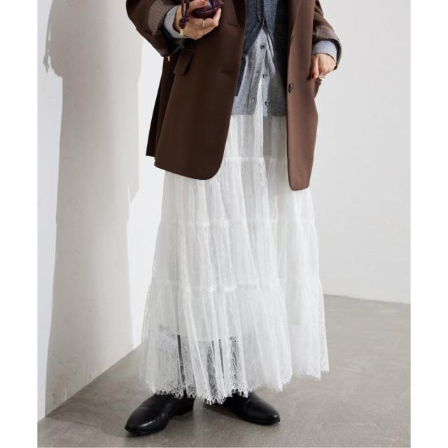 スローブ イエナ（SLOBE IENA）/レースティアードスカート