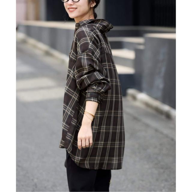 スローブ イエナ（SLOBE IENA）/《WEB・一部店舗限定/追加2》ビエラチェックルーズシャツ