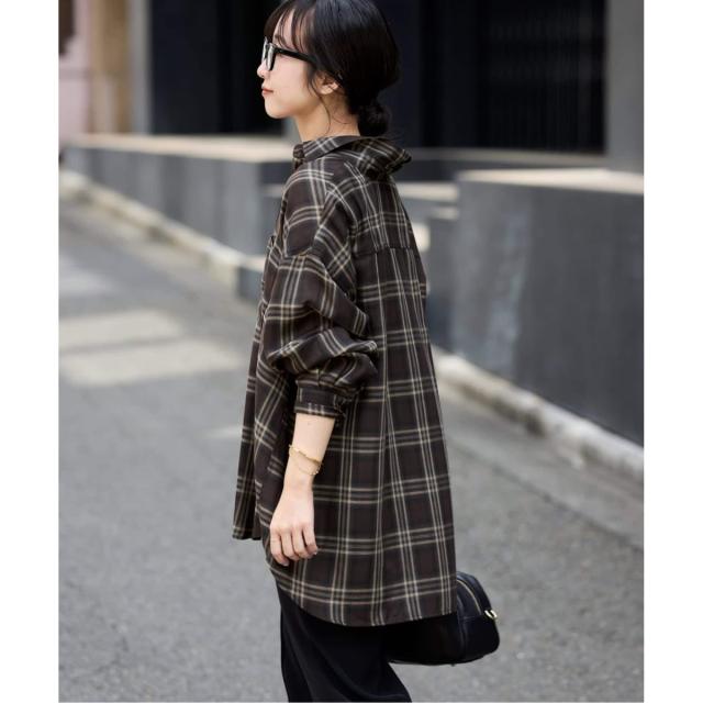 スローブ イエナ（SLOBE IENA）/《WEB・一部店舗限定/追加2》ビエラチェックルーズシャツ