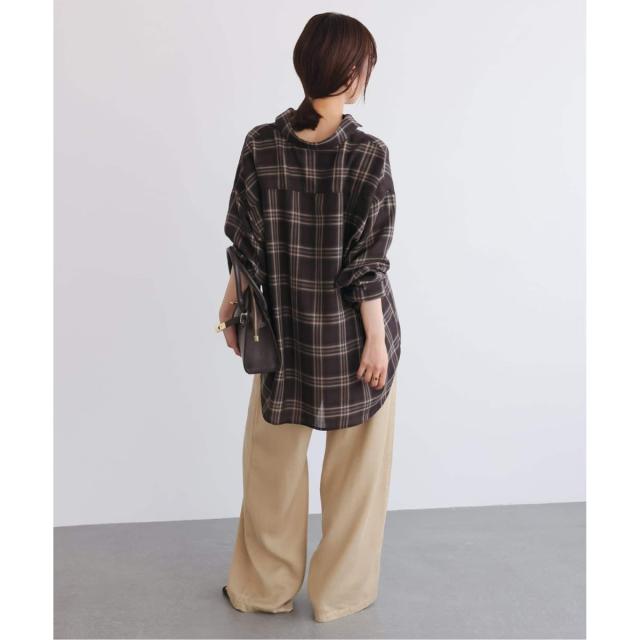 スローブ イエナ（SLOBE IENA）/《WEB・一部店舗限定/追加2》ビエラチェックルーズシャツ