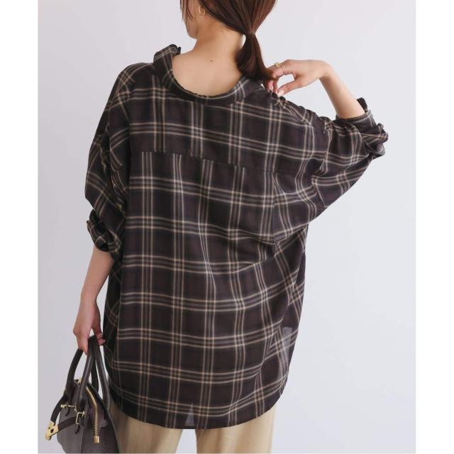 スローブ イエナ（SLOBE IENA）/《WEB・一部店舗限定/追加2》ビエラチェックルーズシャツ