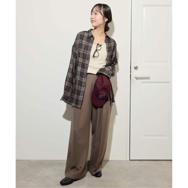 スローブ イエナ（SLOBE IENA）/《WEB・一部店舗限定/追加2》ビエラチェックルーズシャツ