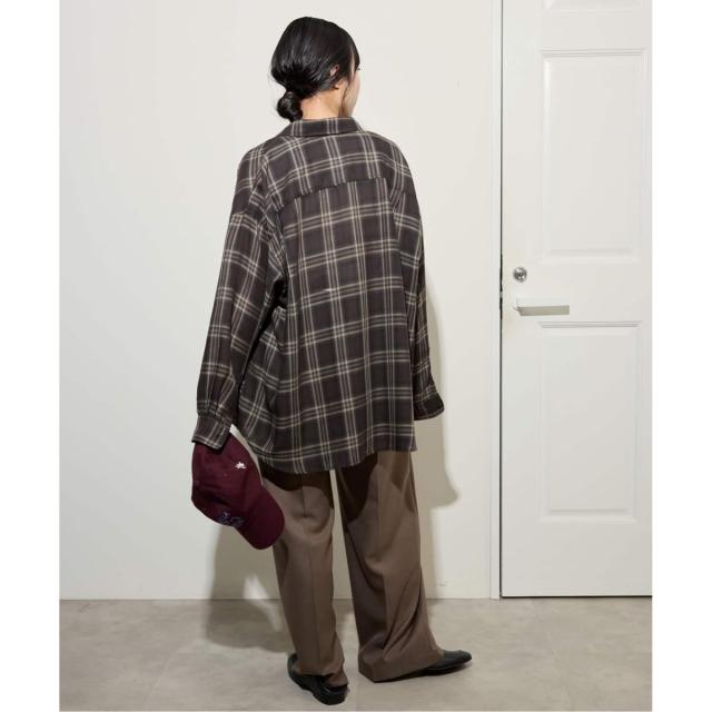 スローブ イエナ（SLOBE IENA）/《WEB・一部店舗限定/追加2》ビエラチェックルーズシャツ